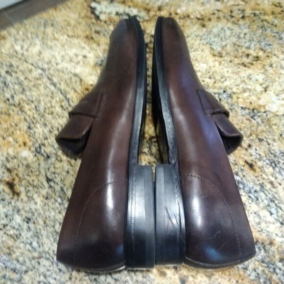 Hugo Boss Penny Loafers Men's 5.5 Dark Brown Leather Dress Highline Slip On - Picture 7 of 12